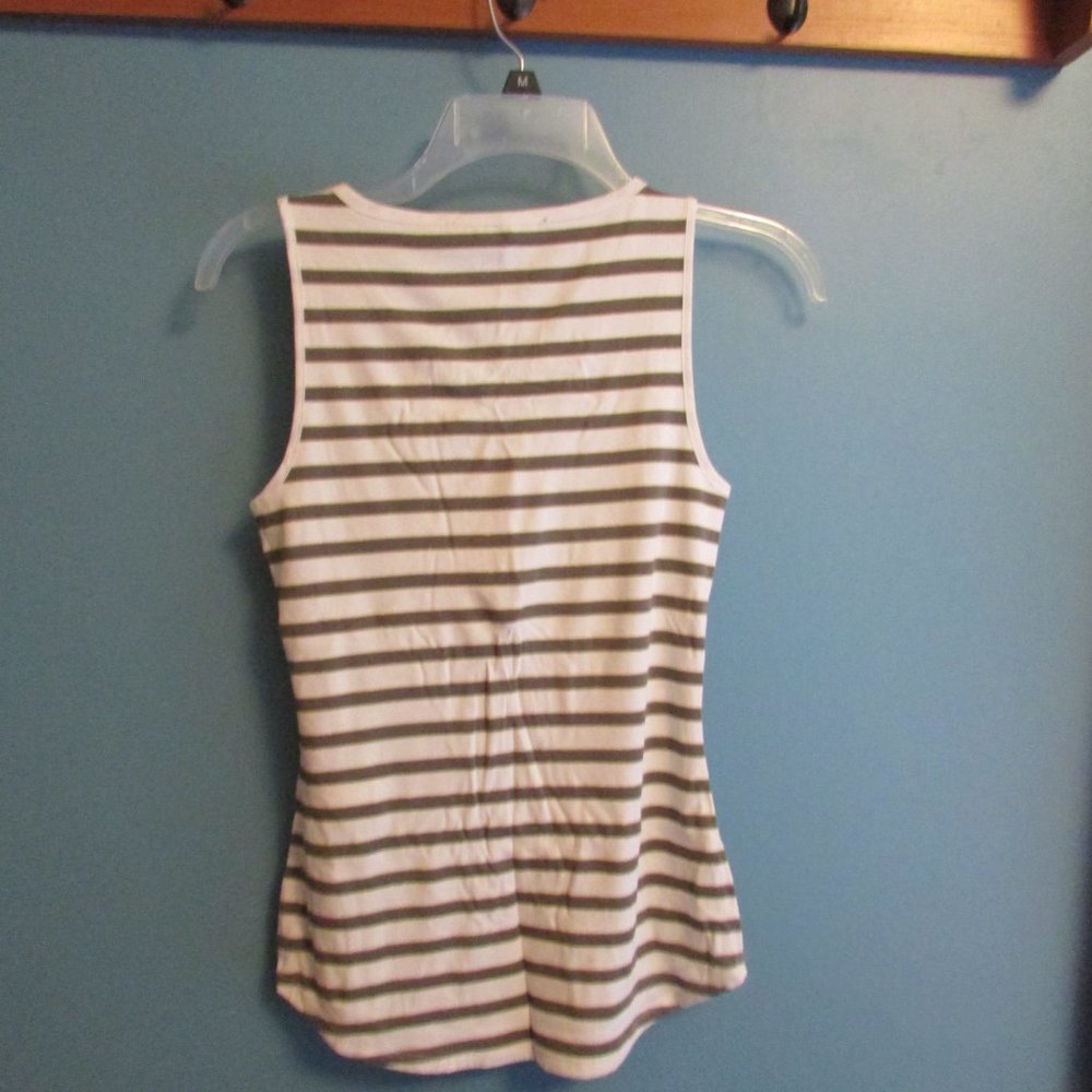 *5 for $25 Bundle Option* WHBM striped Miami Lace-Up Tank Top - Picture 4 of 6